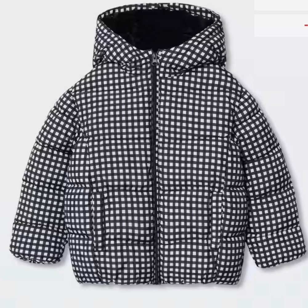 Girls hood quilted coat - MANGO - size 8